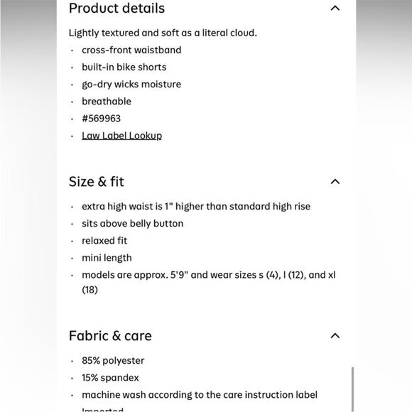 Old Navy Alpine Tundra Extra High-Waisted CloudComfy Skort - Picture 7 of 10